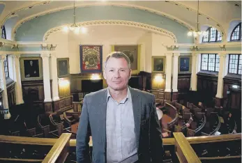  ?? ?? Stephen Guy, chairman of the Durham Miners’ Associatio­n.