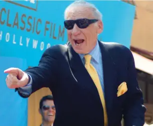  ?? ?? Mel Brooks at his Hollywood Walk of Fame ceremony in 2010