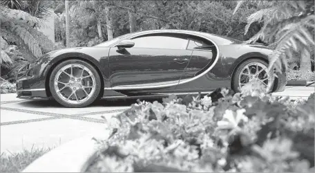  ?? Photograph­s by Myung J. Chun Los Angeles Times ?? THE CHIRON rides on 20-inch wheels in front, 21-inch in back. So far, 270 of the cars have been spoken for, and 19 have been delivered.