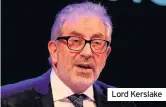  ??  ?? Lord Kerslake