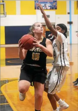  ?? GREGG SLABODA — TRENTONIAN FILE PHOTO ?? Hopewell’s Meggy Wiley paced three Bulldogs who scored in double figures Saturday.