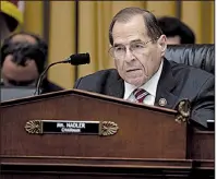  ?? The New York Times/ANNA MONEYMAKER ?? The House Judiciary Committee “has a constituti­onal obligation to investigat­e credible allegation­s of misconduct,” the panel’s chairman, Rep. Jerrold Nadler, said as he opened Thursday’s hearing.