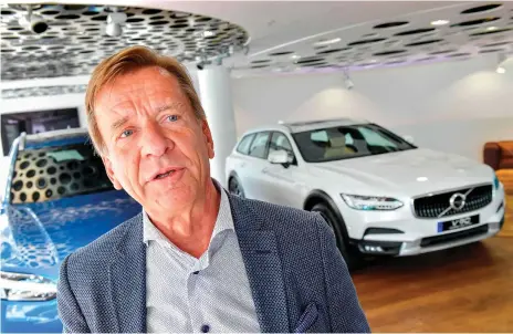  ?? Jonas Ekstromer / AFP ?? Volvo’s announceme­nt marks the end of solely combustion engine-powered car, says CEO Hakan Samuelsson