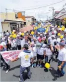  ?? JEFFREY Z. ?? Los romeros de Coto Brus caminaron 286 kilómetros en nueve días.