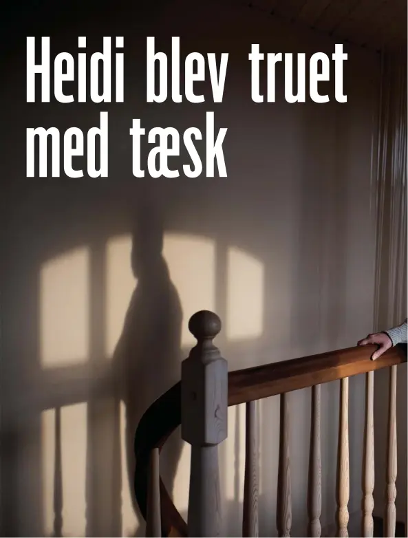  ?? FOTO: CHRISTER HOLTE ?? Heidi Møller fik sit livs chok, da hun besøgte en dement borger, som truede hende med tæsk.