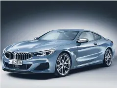  ??  ?? During Monterey Car Week in August, BMW will stage the world premiere of a new production car as well as the North American debut of the M850i Coupe.