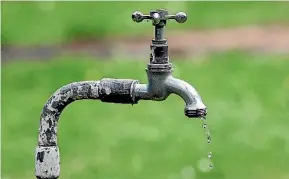 ?? FAIRFAX NZ ?? Fix leaking taps to help save water.