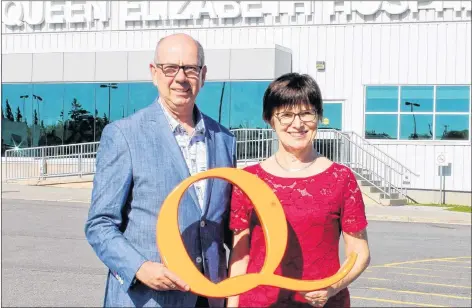  ?? SUBMITTED PHOTO ?? Peter and Karen MacDonald recently contribute­d their paid-up $250,000 life insurance policy to the Queen Elizabeth Hospital Foundation and encourage other local business owners to look at making similar gifts.