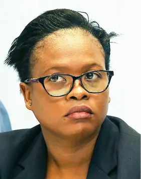  ??  ?? ELEVATION: Game Mothibi’s sports administra­tion career trajectory is on the rise after she has been appointed to a top IWG post