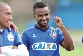  ?? FELIPE OLIVEIRA/ECBAHIA/DIVULGAÇÃO ?? Élber ganha vaga de titular e atuará no ataque no lugar de Rogério