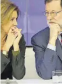  ?? ?? Cospedal y Rajoy.