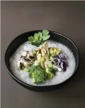  ??  ?? 1. Ming Wong’s ‘Berliner Brei’, or congee with canned fish