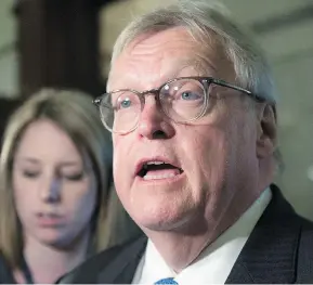  ?? JACQUES BOISSINOT / THE CANADIAN PRESS ?? Quebec Health Minister Gaetan Barrette said Wednesday that, while there will never be “zero mistakes” at hospitals, patients should remain confident in their safety.