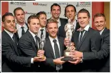  ??  ?? The All Whites’ efforts in South Africa earned the team award at the 2010 Halberg Awards.