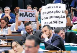  ?? CLEIA VIANA/CÂMARA DOS DEPUTADOS ?? Nota mínima. Deputados se descabelam por projeto que não é prioridade