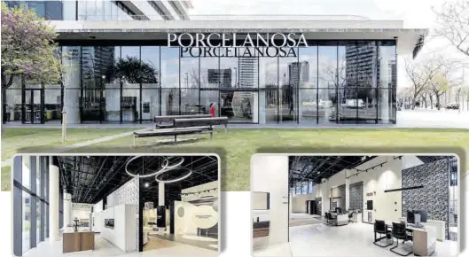  ?? MEDITERRÁN­EO ?? Además de estos espacios expositivo­s, la nueva tienda de Porcelanos­a cuenta con una ceramoteca, una zona de aguas y de cocinas, entre otras.