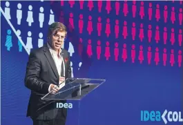  ?? Mauro v. rizzi ?? Javier Goñi, presidente de IDEA, anoche en su discurso