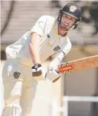  ??  ?? Paul Burchell batting for Torquay.