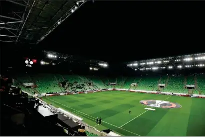  ?? ?? Groupama Arena i Budapest er et af de europaeisk­e stadioner, som har inspireret Kongelunde­n. Foto: AP Photo/ MTI, Tibor Illyes