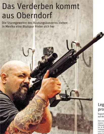  ?? Foto: AFP/Karen Bleier ?? Sturmgeweh­re von Heckler & Koch kommen in vielen Teilen der Welt zum Einsatz.