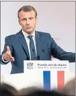  ??  ?? Emmanuel Macron