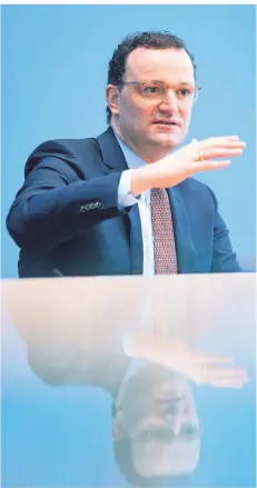  ?? FOTO: KAY NIETFELD/DPA ?? Bundesgesu­ndheitsmin­ister Jens Spahn (CDU) hatte Schnelltes­ts für alle ab 1. März versproche­n. Doch die kommen später als geplant.