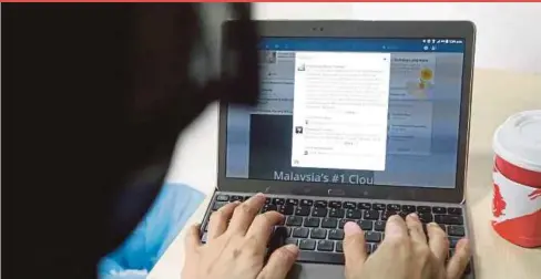  ??  ?? Social media platforms, such as Facebook and Twitter, have deleted accounts for violating the terms and conditions set by the respective providers.