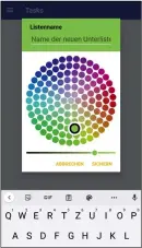  ??  ?? Tipp 2: In der App Aufga
ben: Todo Liste vergeben Sie für jede Liste eine eigene Farbe.