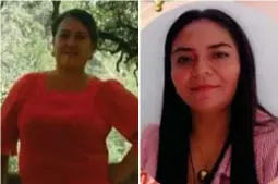  ?? ?? SOBREVIVIE­NTES. Las profesoras Norma Carbajal y Karla Maldonado resultaron heridas en el accidente que dejó 17 muertos.