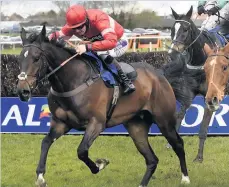  ??  ?? ■ Definitly Red, pictured at Ayr, won at Aintree again