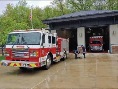  ?? BETSY SCOTT — THE NEWS-HERALD ?? Kirtland Fire Station 1 is getting a safety upgrade, thanks to a grant.