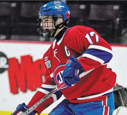  ?? OHL IMAGES ?? Pano Fimis, pictured, was taken second overall by the Niagara Icedogs in the Ontario Hockey League draft, right after his Toronto Jr. Canadiens teammate Ty Nelson, who was selected by the North Bay Battalion.