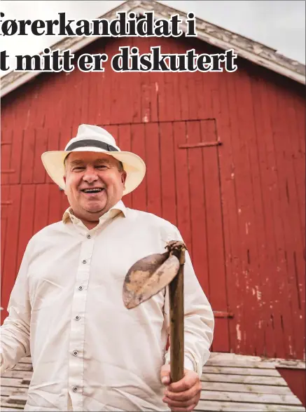  ?? FOTO: MARIUS MOE ?? REDNINGEN? Karrieresk­ifte og mulig flytting gjør Dan Håvard Johnsen (Sp) til en mulig ordførerka­ndidat for partiet i Tromsø. Her poserer han i forkant av Farmen-innspillin­gen tidligere i år.