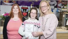  ??  ?? Caroline Cunningham, Patricia Curneen &amp; Cllr Rosaleen O’Grady.