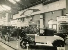  ?? ?? Top, William Sherbrooke and his Bentleys photograph­ed by the celebrated Chas Bowers; below, a Marseal trade stand