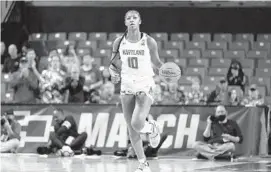  ?? JULIO CORTEZ / AP ?? Former Maryland forward Angel Reese was the first Terp sophomore average a double-double since 1975. She transferre­d to LSU on Friday.