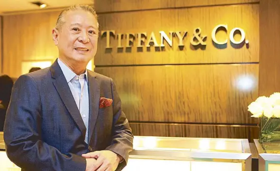  ??  ?? Tiffany &amp; Co. Philippine­s general manager Mario Katigbak: “The engagement rings and wedding bands are definitely one of the most indemand items. Then it's the everyday jewelry,” he says referring to the HardWear and Tiffany Ts collection­s. Photos by JOEY MENDOZA