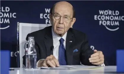  ??  ?? Wilbur Ross at Davos last week. The coronaviru­s has killed more than 170 people in China. Photograph: Alessandro Della Valle/EPA