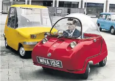  ??  ?? Raring to go: two prototype electric vehicles are put through their paces in London, 1966