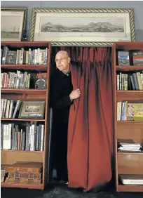  ??  ?? James Findlay runs a bookshop in the cellar of the Rand Club.