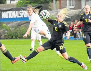  ?? Picture: Mario Russo ?? Alessia pictured on Nordic Cup duty with England under-17s