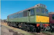  ?? ?? Below: The Waterman Railway Heritage Trust’s newly restored Class 25 D7659, seen here at Peak Rail, will be one of the attraction­s at the North Norfolk Railway’s June 10-12 mixed traffic gala. ALEX FOWLES/NNR