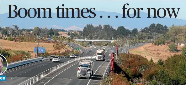  ?? MARK TAYLOR/STUFF ?? Increased traffic flows on Waikato roads are a sign of a strong economy, say economists.