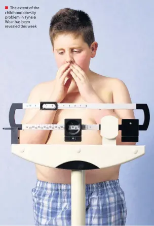  ??  ?? The extent of the childhood obesity problem in Tyne &amp; Wear has been revealed this week