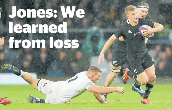  ?? Photo / AP ?? Damian McKenzie was a constant threat from fullback for the All Blacks.