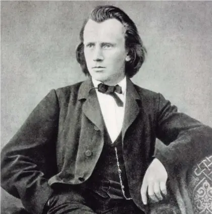  ?? WIKIMEDIA COMMONS. ?? El compositor. Una imagen de Johannes Brahms en 1866, cuando el compositor tenía 33 años.
