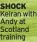  ?? ?? SHOCK Keiran with Andy at Scotland training