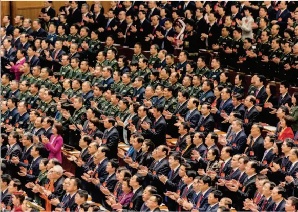  ??  ?? Over 2,000 delegates attended the 19th CPC National Congress. by Duan Wei