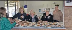  ?? ?? Feeding a crowd: The lunch in celebratio­n of Bryan Tehan was prepared by the Seymour Agricultur­al and Pastoral Society.