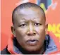  ??  ?? JULIUS MALEMA